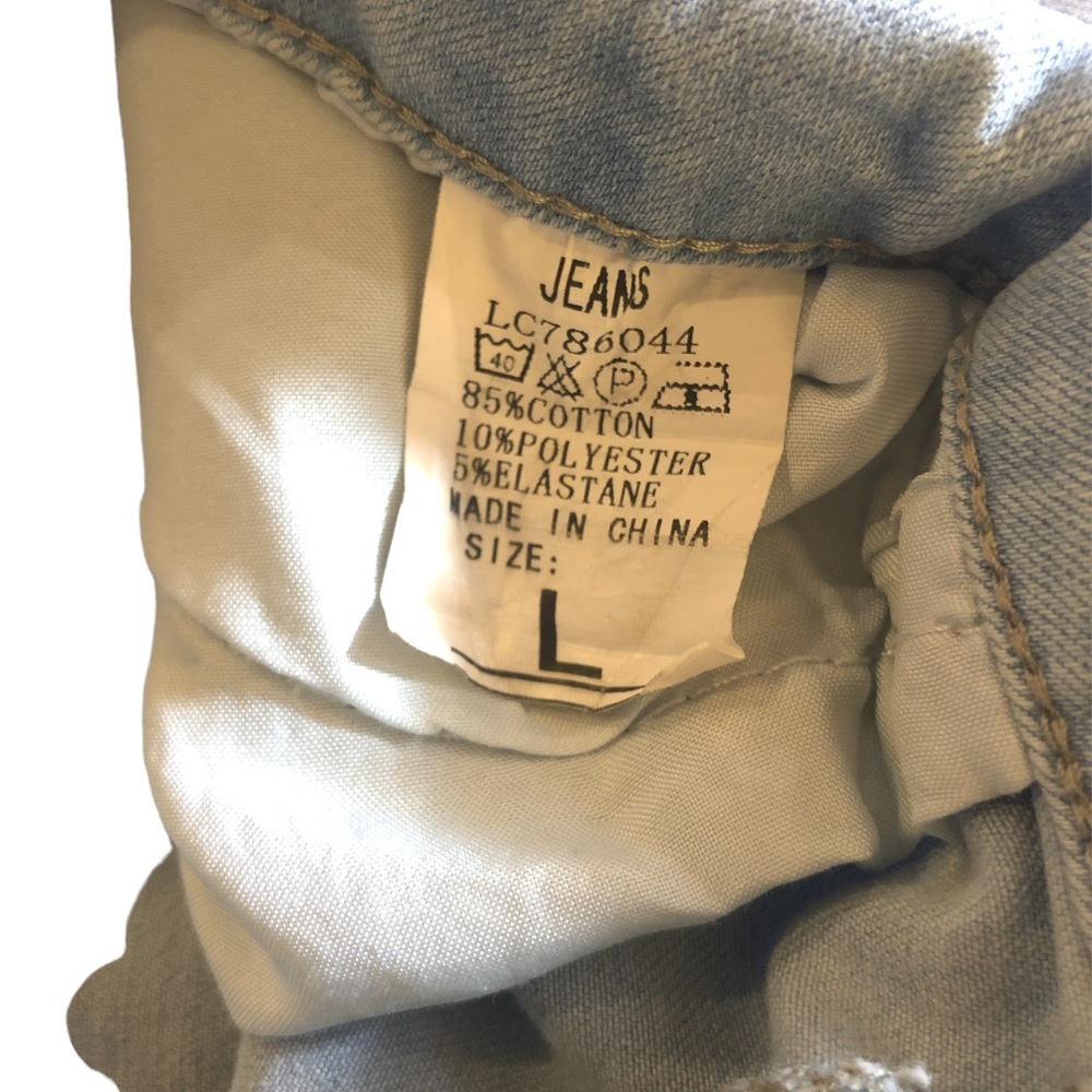 Jean Shorts Raw Hem Women’s Large - Picture 3 of 3